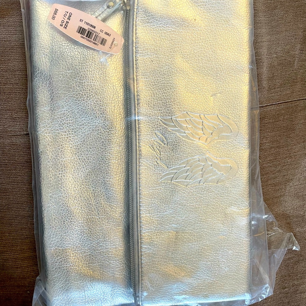 Victoria secret silver clutch purse